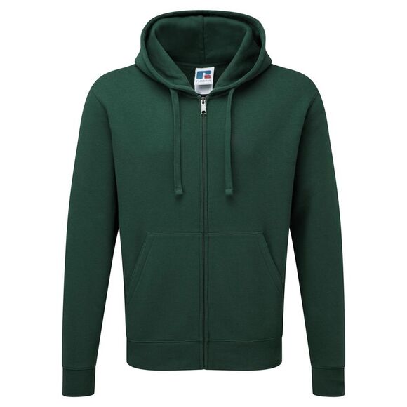 Russell Mens Authentic Full ZipSweatshirt / Hoodie XS-3XL / Bottle Green